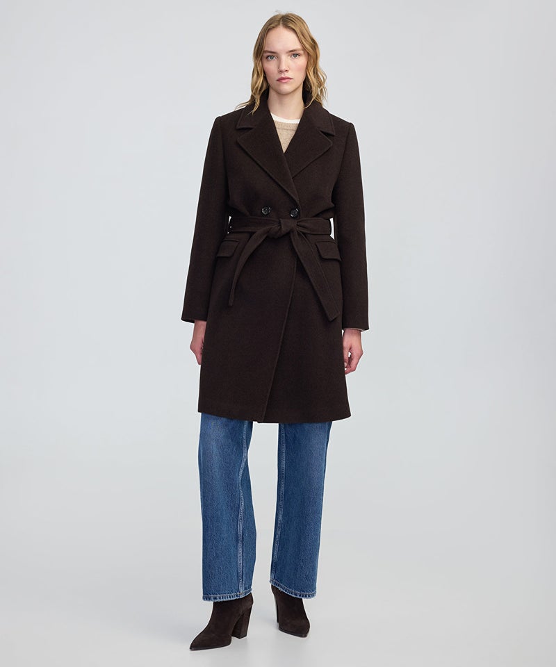 Ipekyol Double-Breasted Coat with Belt - Image 1